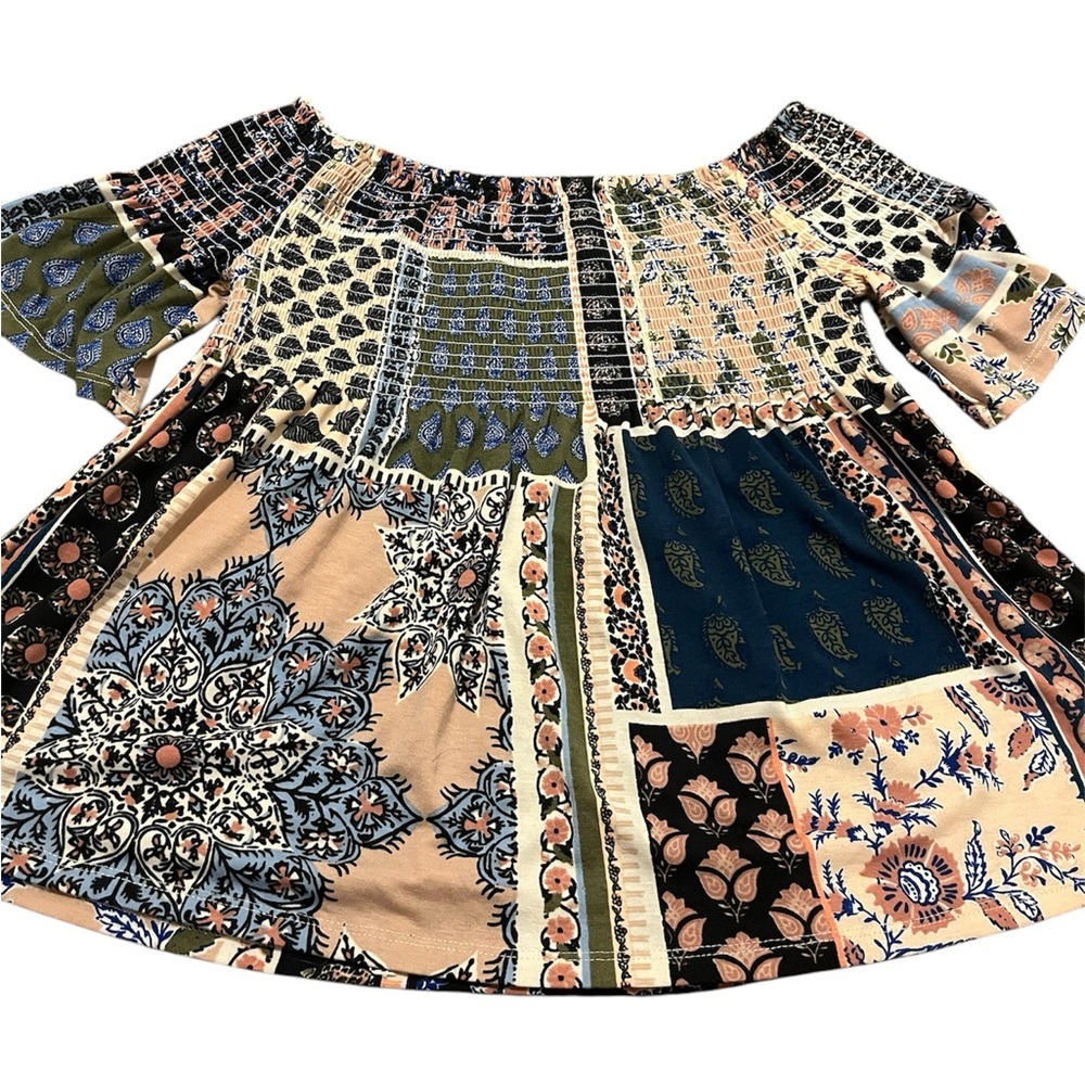 Xhilaration Women’s Multi-Print Blouse